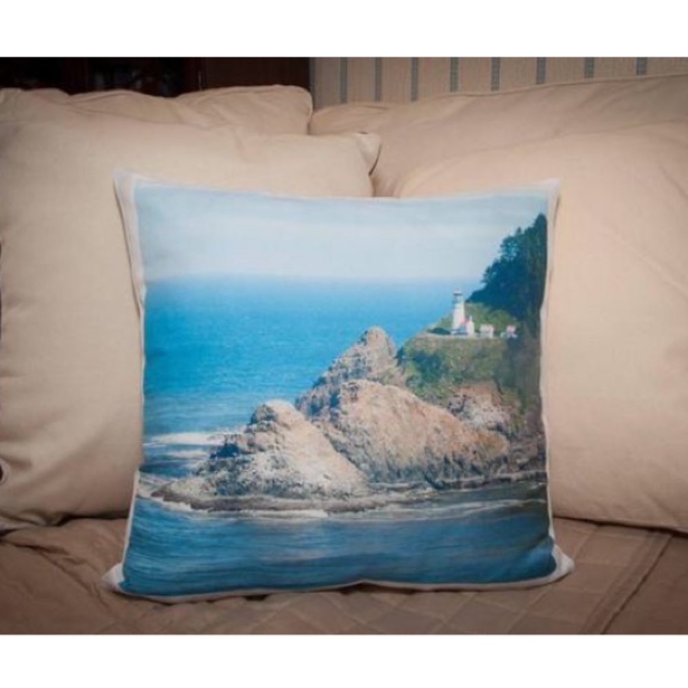 Limited Edition 16”x16” Heceta Head Lighthouse Pillow Cover